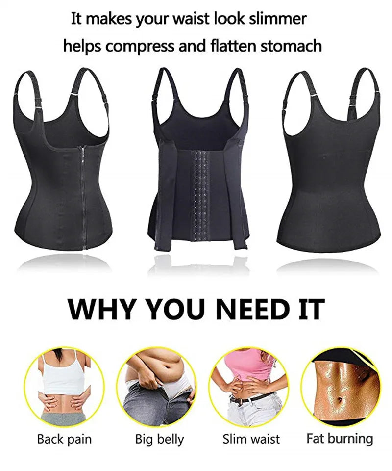 Waist Trainer Corset Body Shaper Vest Slimming Belt Corset Women Shapewear Tummy Postpartum Belly Sheath Corrective Modeling Str