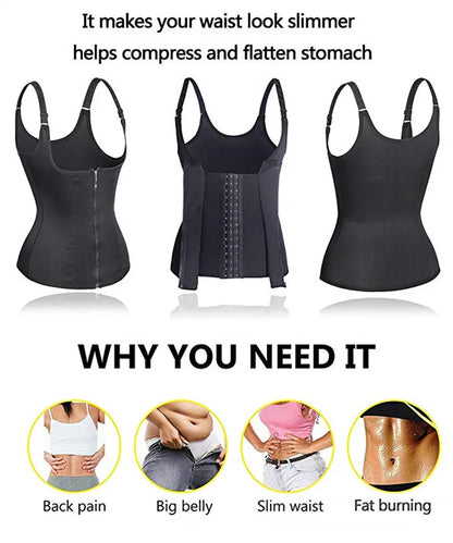 Waist Trainer Corset Body Shaper Vest Slimming Belt Corset Women Shapewear Tummy Postpartum Belly Sheath Corrective Modeling Str